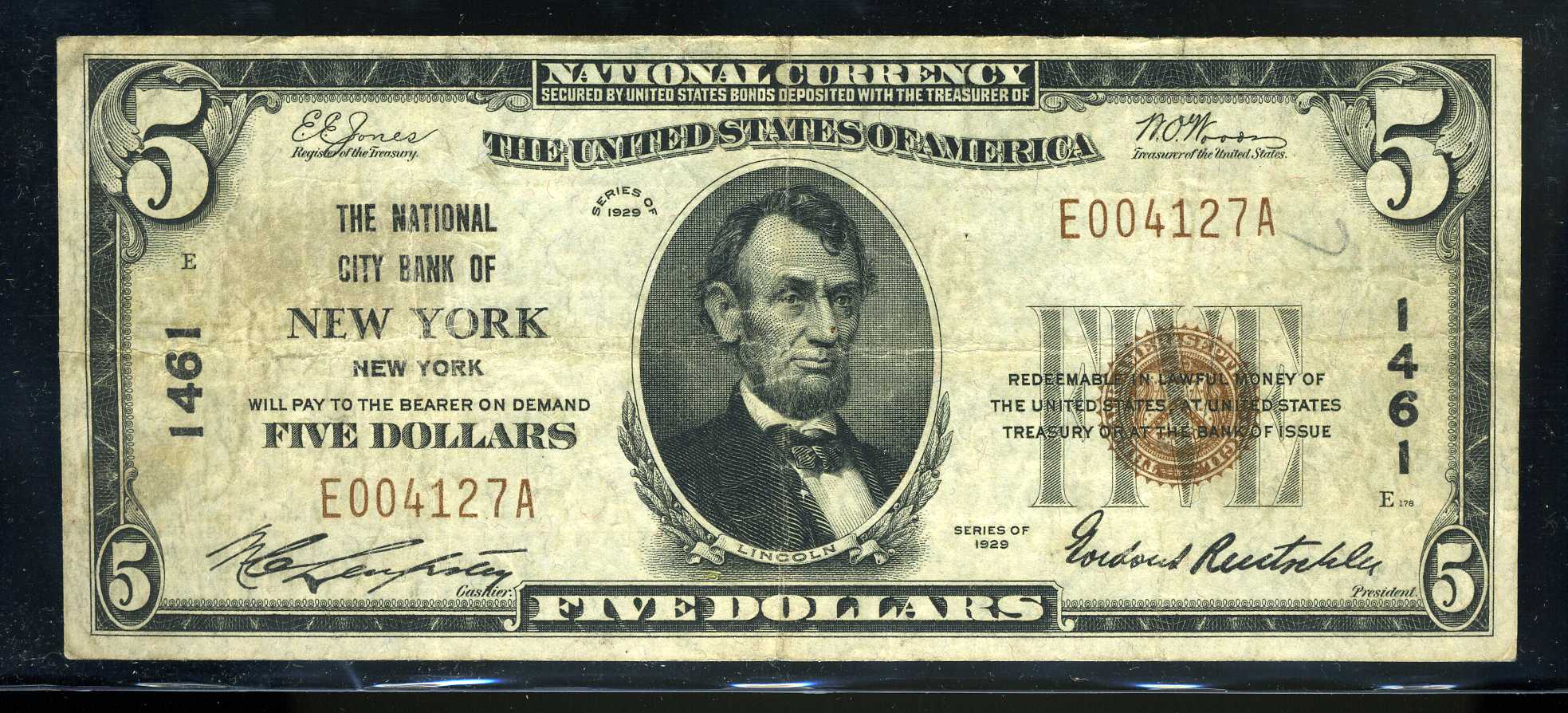 National Currency New York